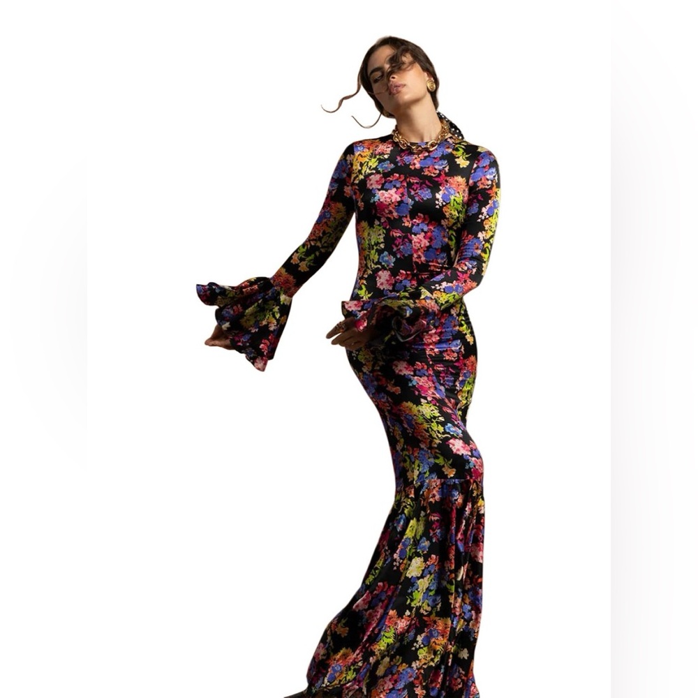 Caroline Constas Allonia Silk Gown, size S, NWOT